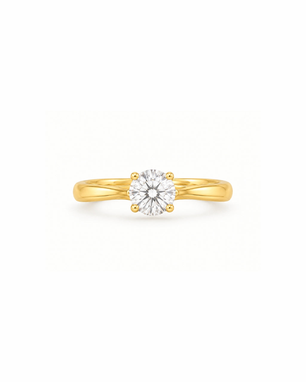 Four-Prong Round Labgrown Solitaire Ring