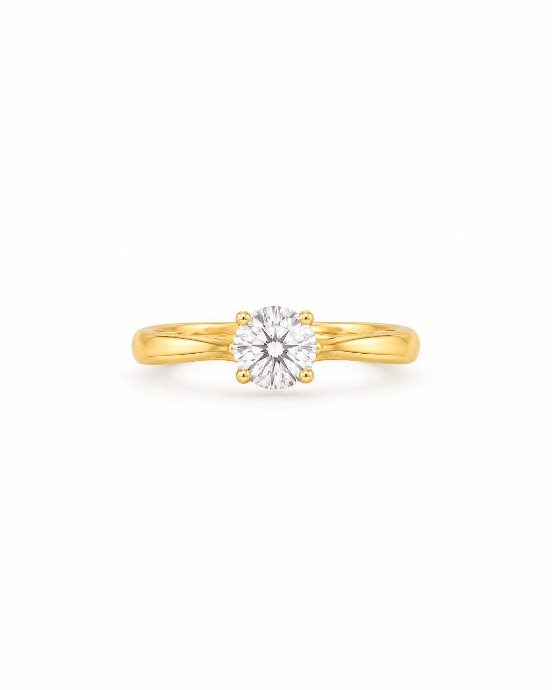 Four-Prong Round Labgrown Solitaire Ring