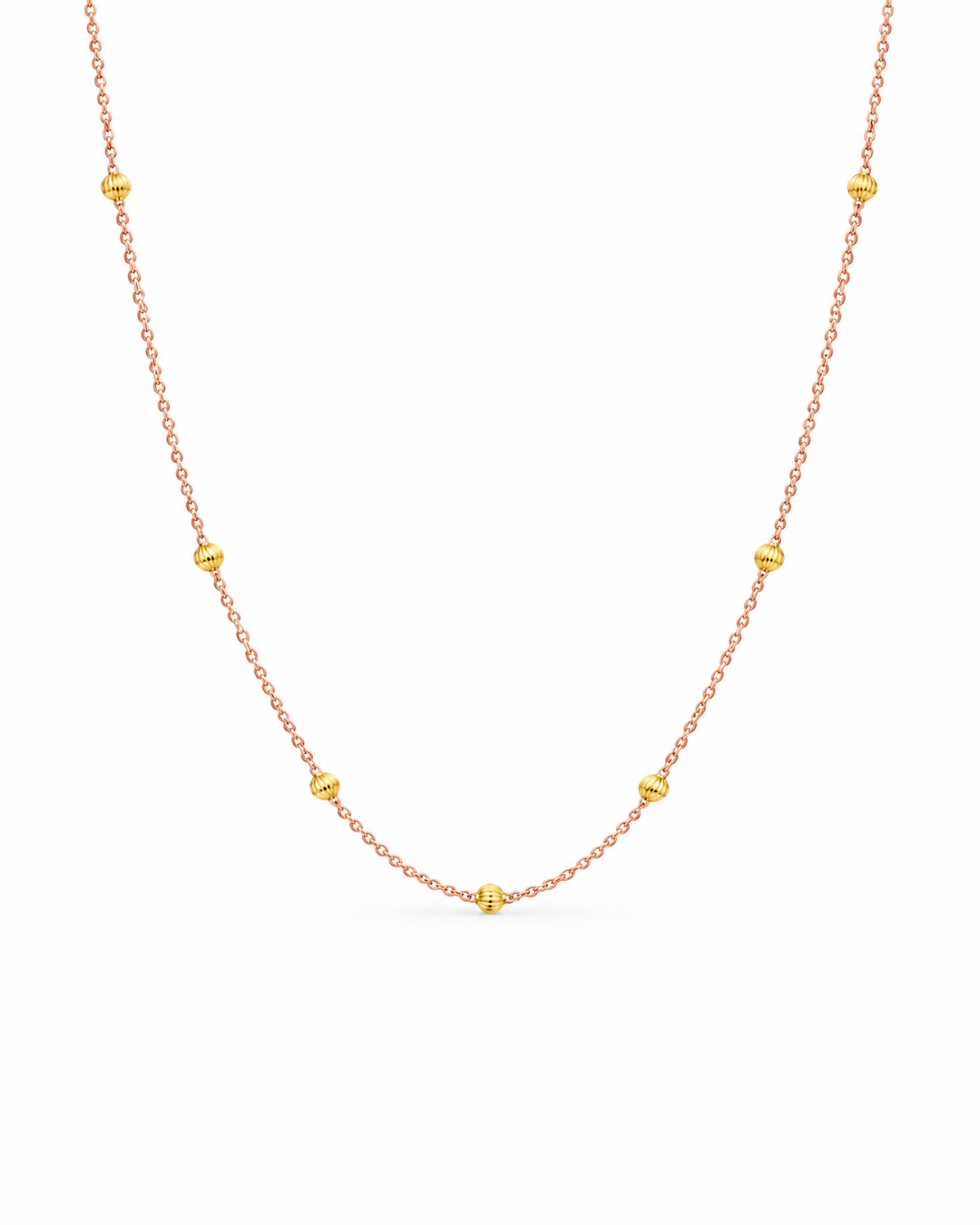 Rose Gold & Yellow Gold Bead Chain