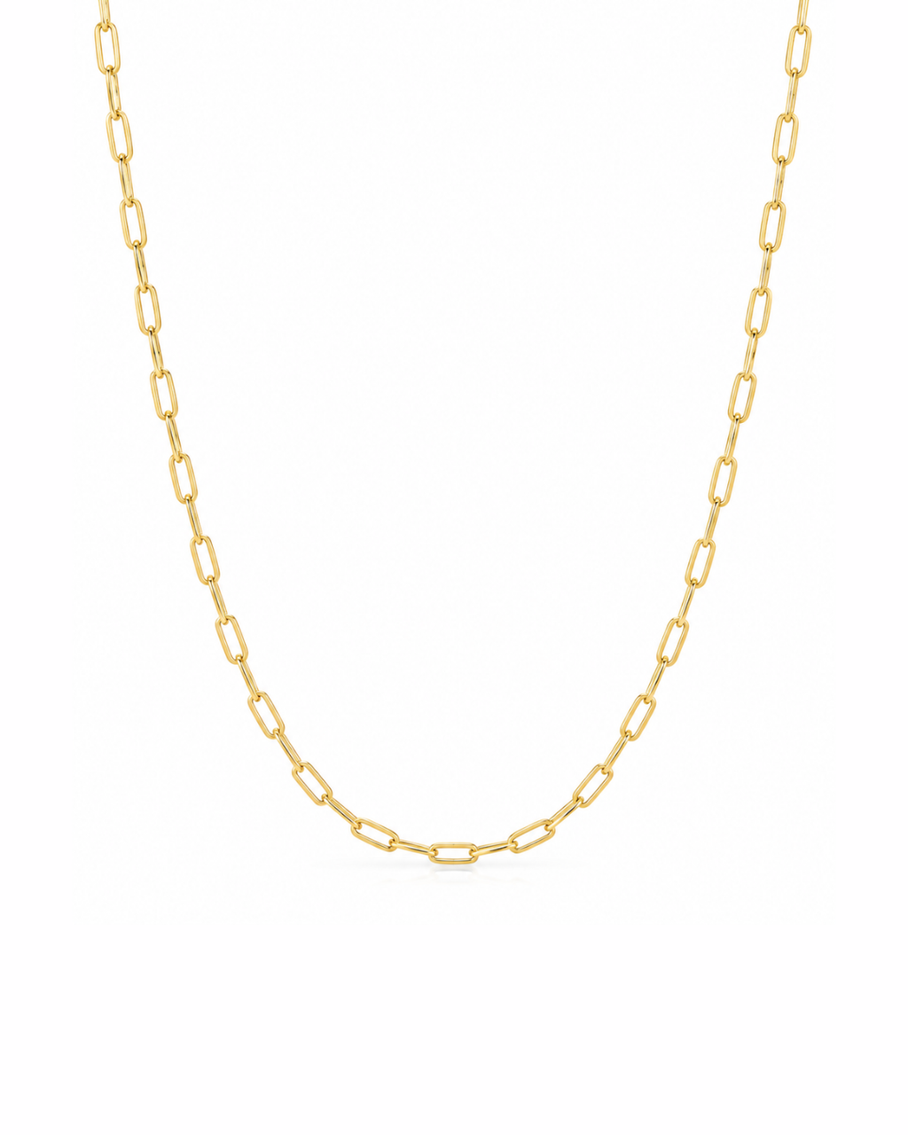 Gold Paperclip Link Chain