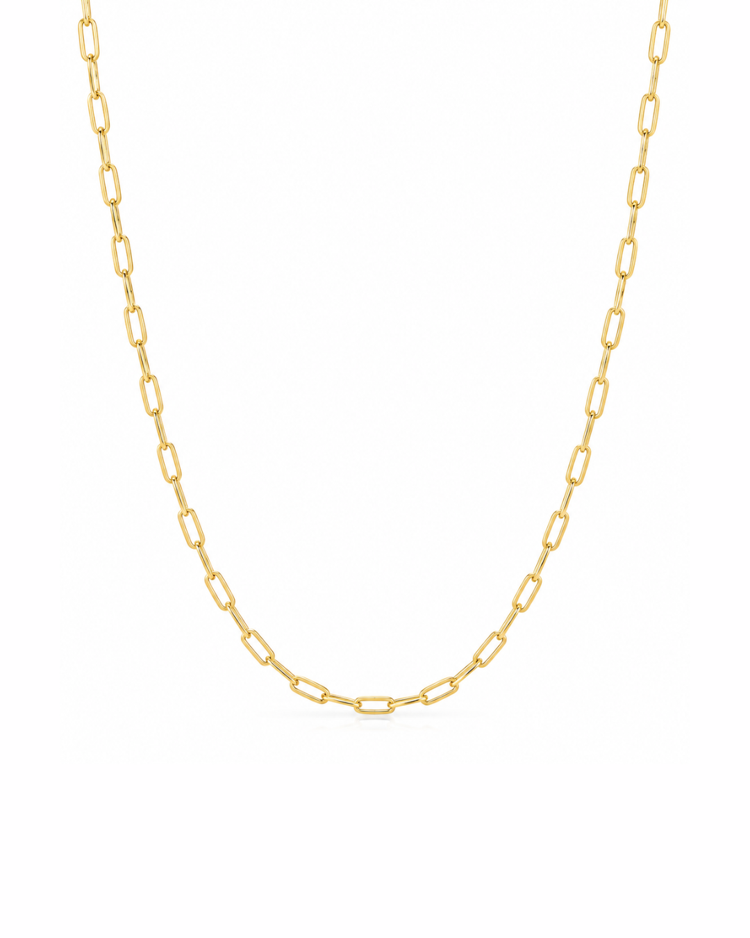 Gold Paperclip Link Chain