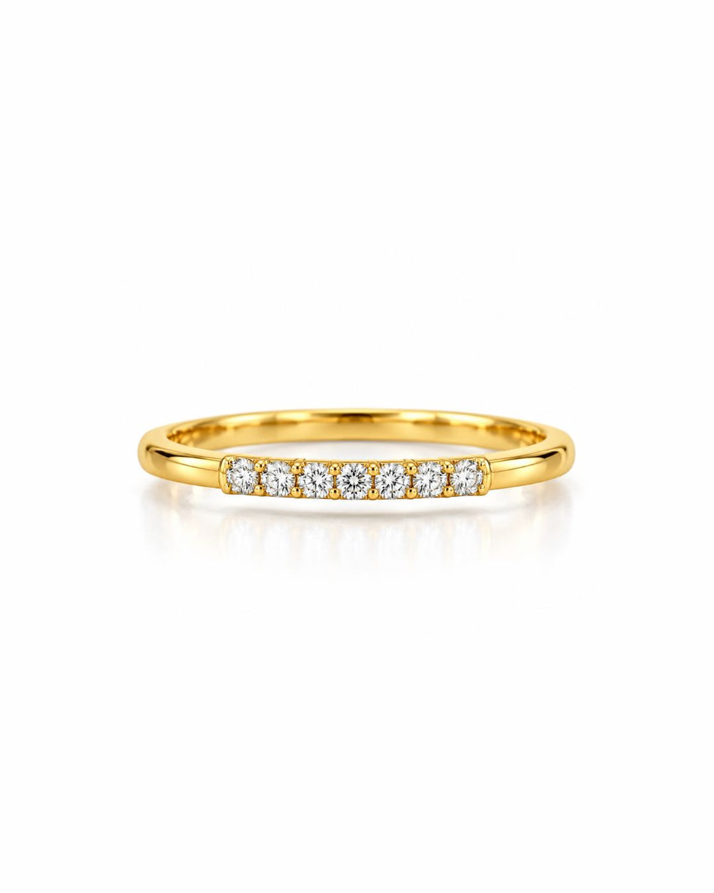 Seven-Stone Diamond Accent Wedding Ring