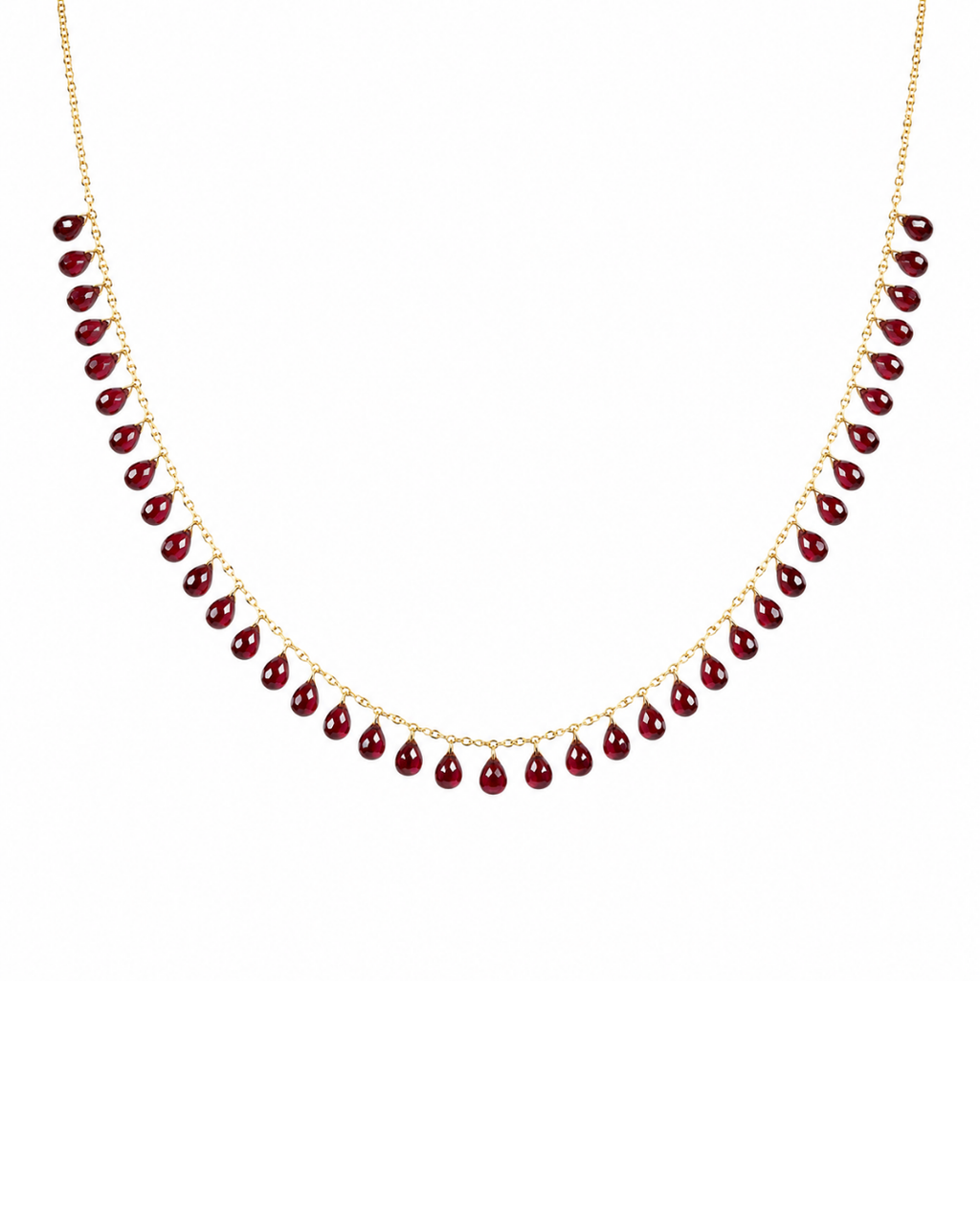 Regal Ruby Cascading Drop Chain