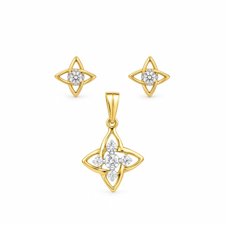 Starlight Lattice Pendant Set