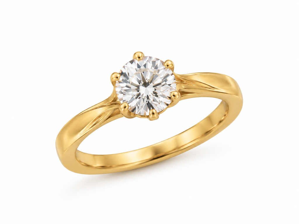 Round Labgrown Solitaire Ring