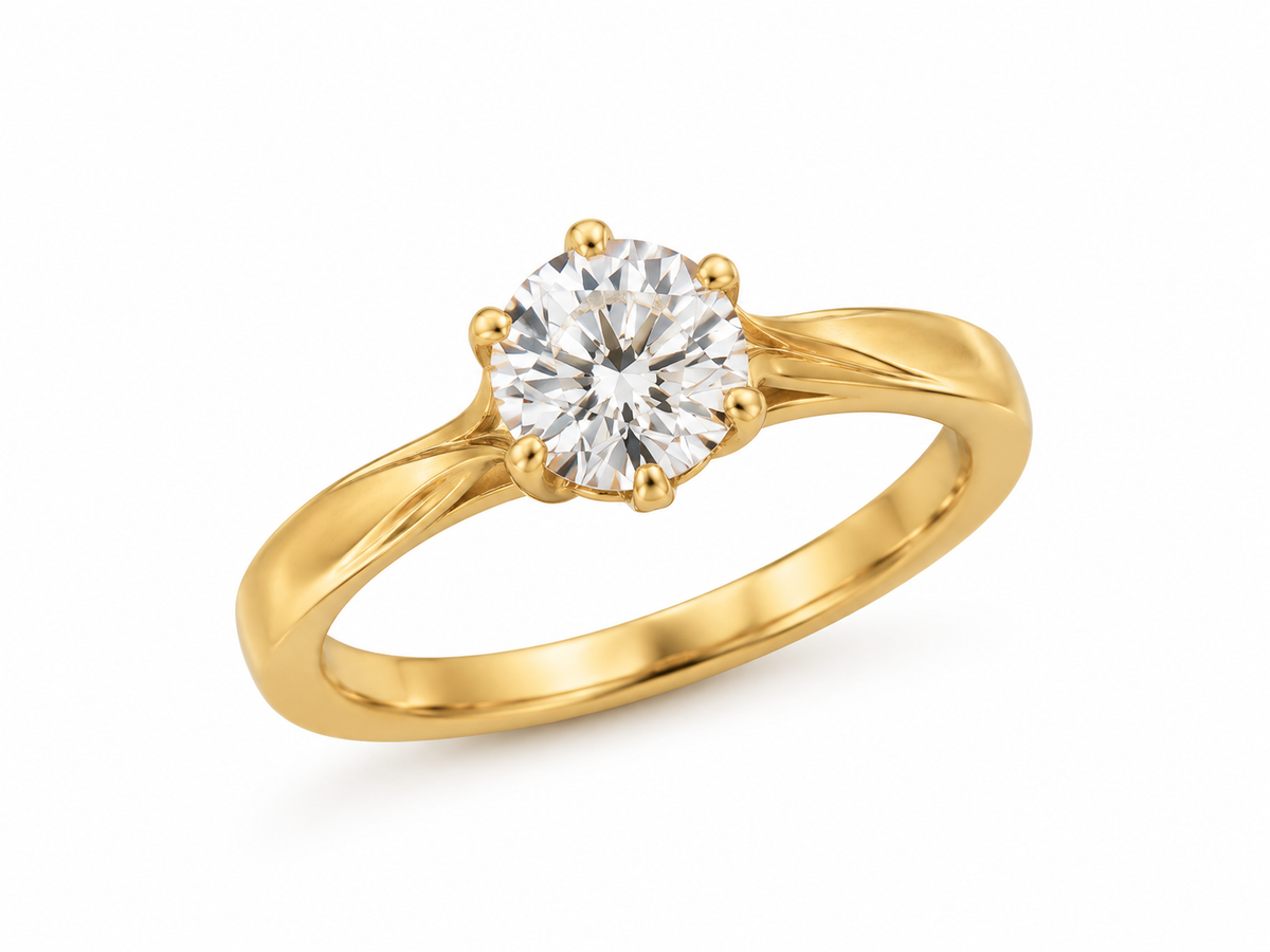 Round Labgrown Solitaire Ring