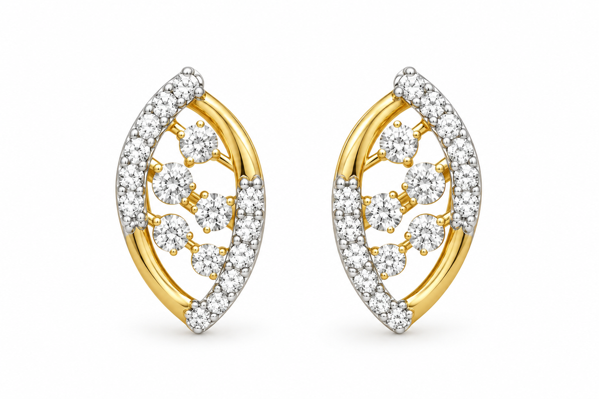 Luminous Marquise Lattice Pendant Set