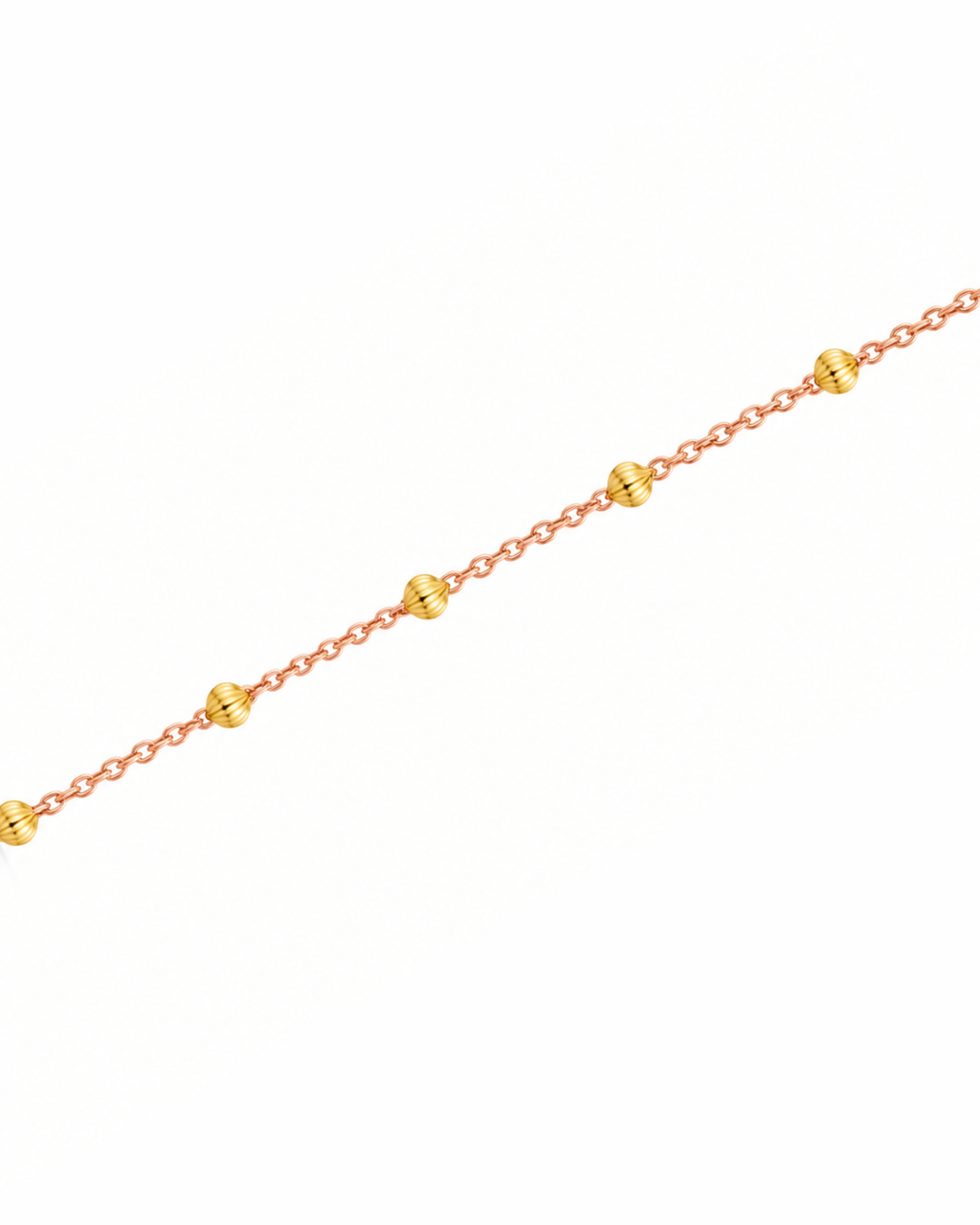 Rose Gold & Yellow Gold Bead Chain
