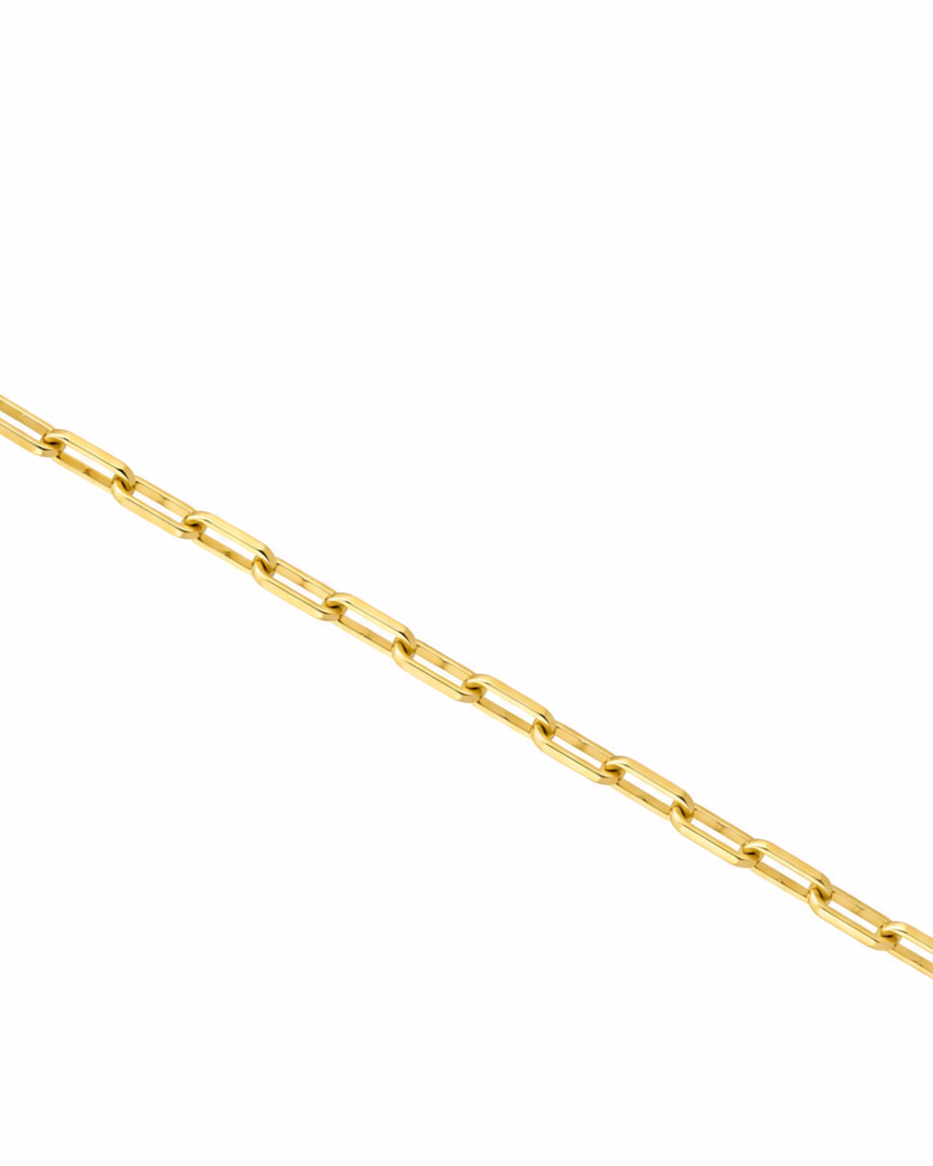 Gold Paperclip Link Chain